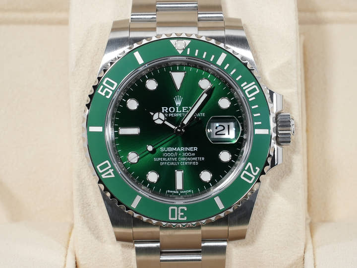 ロレックス サブマリーナー デイト Ref.116610LV ステンレススチール グリーン文字盤