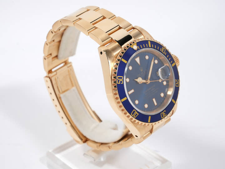 ロレックス サブマリーナー デイト Ref.16618 イエローゴールド ブルー文字盤