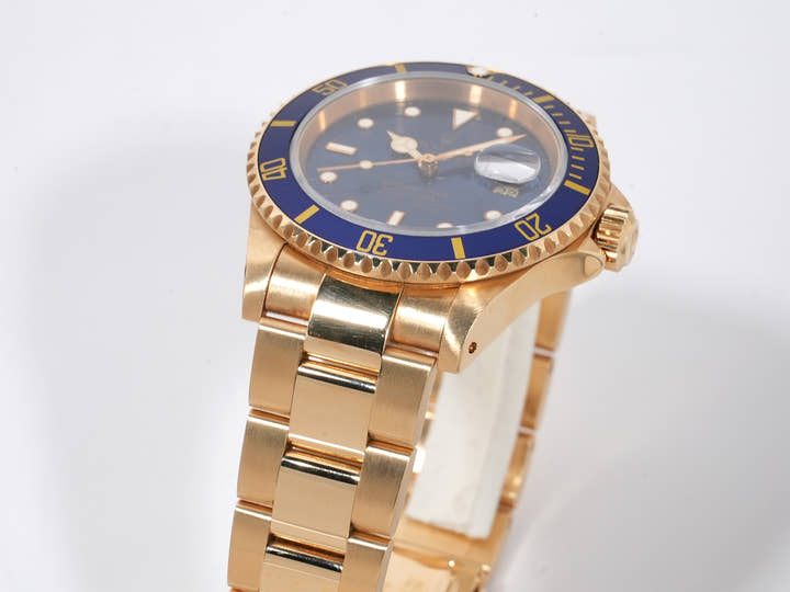 ロレックス サブマリーナー デイト Ref.16618 イエローゴールド ブルー文字盤