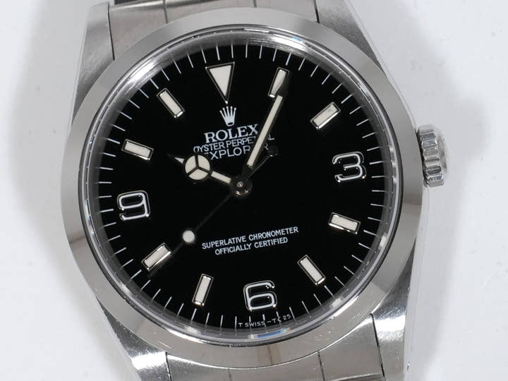 ロレックス エクスプローラーI Ref.14270 ステンレススチール ブラック文字盤