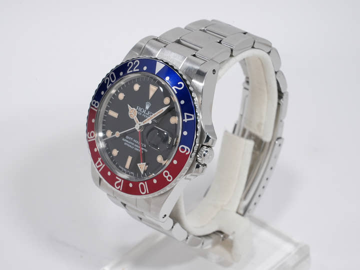 ロレックス GMTマスター Ref.16750 ステンレススチール ブラック文字盤 オイスターブレスレット