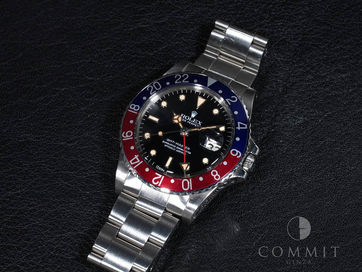ロレックス GMTマスター Ref.16750 ステンレススチール ブラック文字盤 オイスターブレスレット