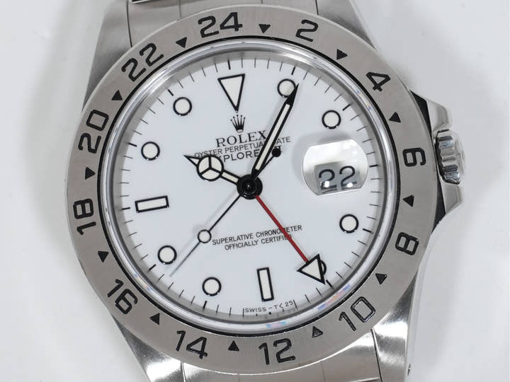 ロレックス エクスプローラーII Ref.16570 ステンレススチール ホワイト文字盤