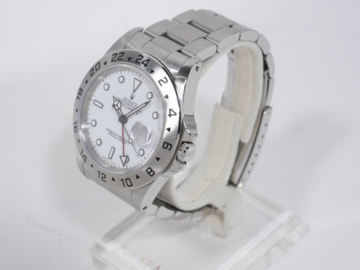 ロレックス エクスプローラーII Ref.16570 ステンレススチール ホワイト文字盤