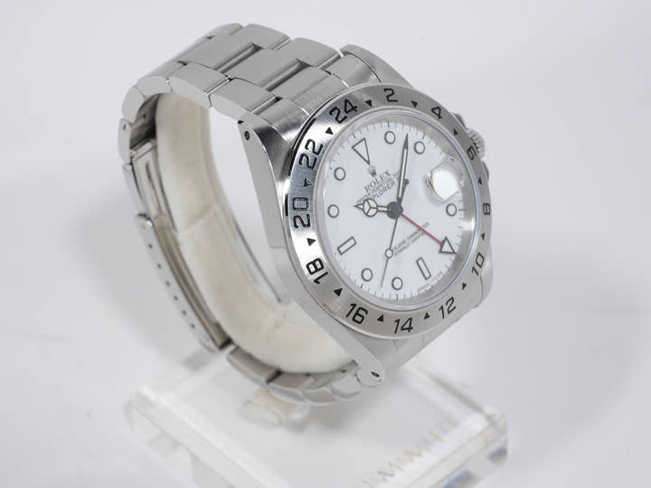 ロレックス エクスプローラーII Ref.16570 ステンレススチール ホワイト文字盤