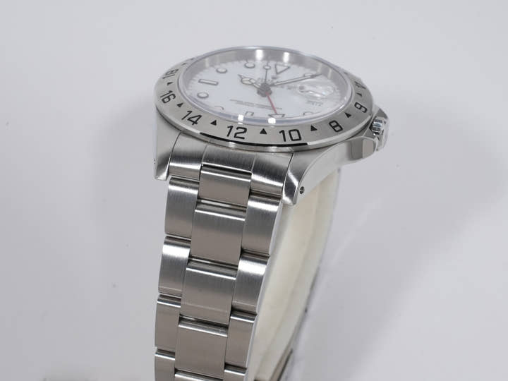 ロレックス エクスプローラーII Ref.16570 ステンレススチール ホワイト文字盤