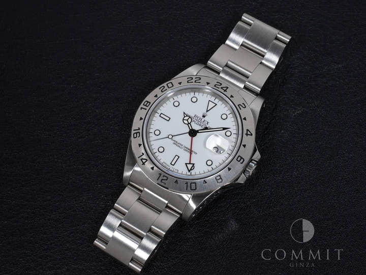 ロレックス エクスプローラーII Ref.16570 ステンレススチール ホワイト文字盤