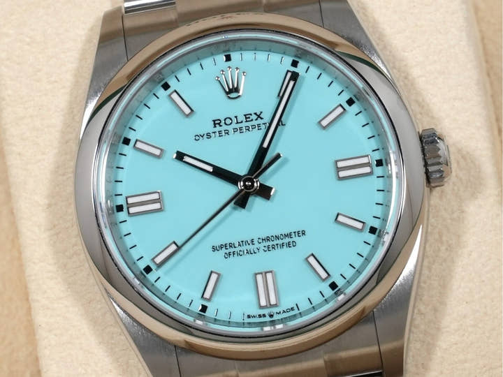 ロレックス オイスターパーペチュアル36 Ref.126000 ステンレススチール ターコイズ文字盤