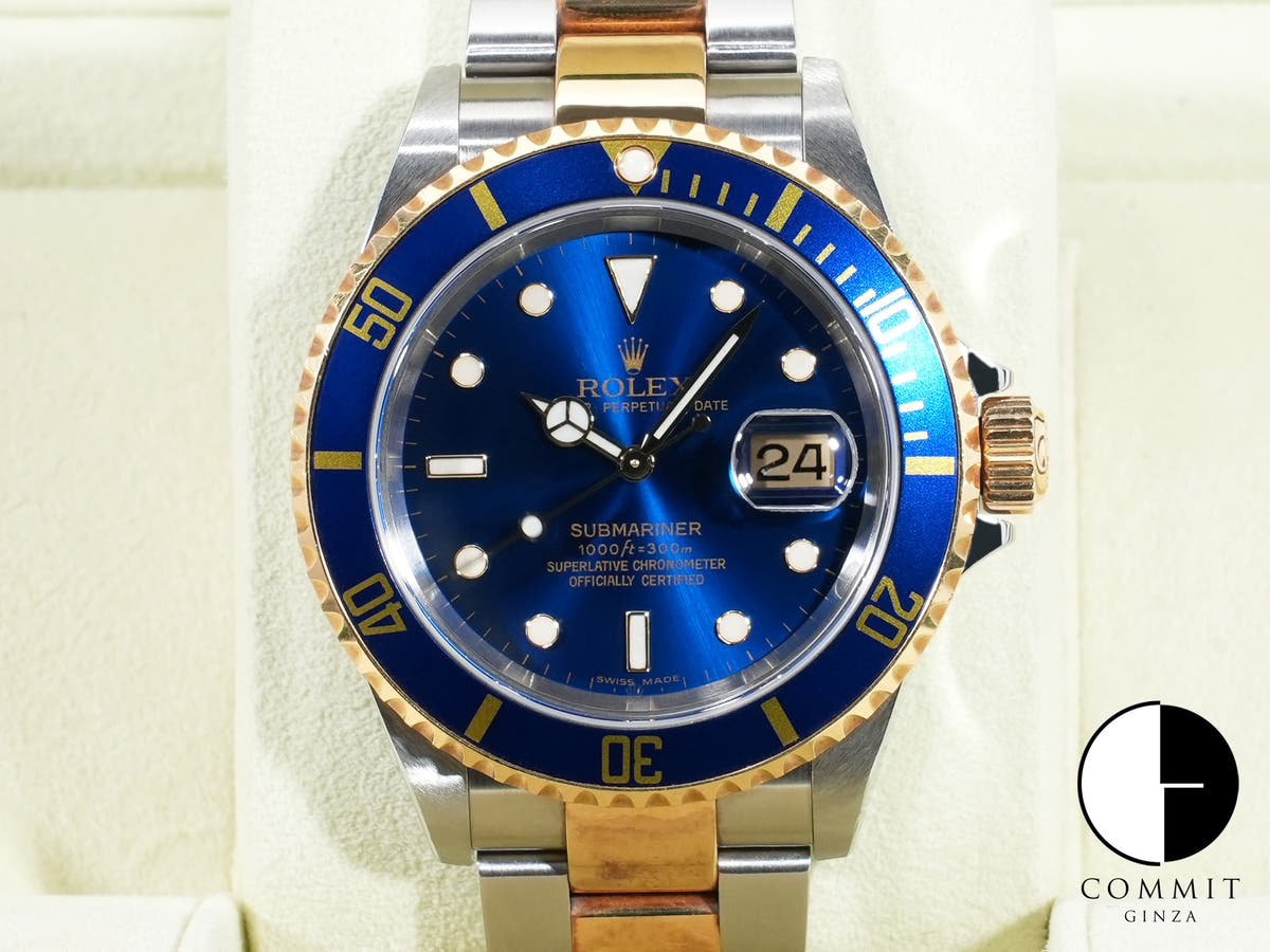 Rolex Submariner Date Ref. 16613 Stainless Steel/Yellow Gold Blue Dial