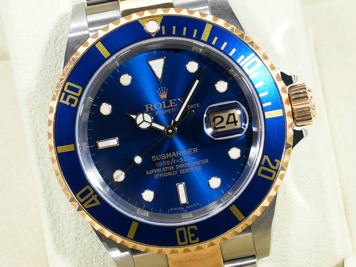 Rolex Submariner Date Ref. 16613 Stainless Steel/Yellow Gold Blue Dial
