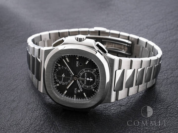 パテックフィリップ ノーチラス トラベルタイム クロノグラフ Ref.5990/1A-001 ステンレススチール ブラックグラデーション文字盤