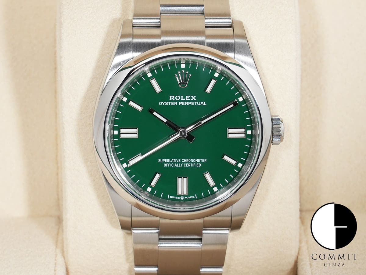 ロレックス オイスターパーペチュアル36 Ref.126000 ステンレススチール グリーン文字盤
