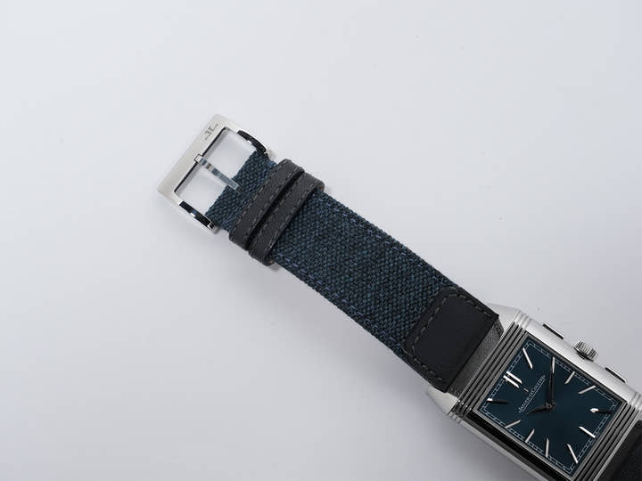 ジャガールクルト レベルソ トリビュート クロノグラフ Ref.Q389848J SS ブルーグレーxスケルトン文字盤 中古 c2e6uhui