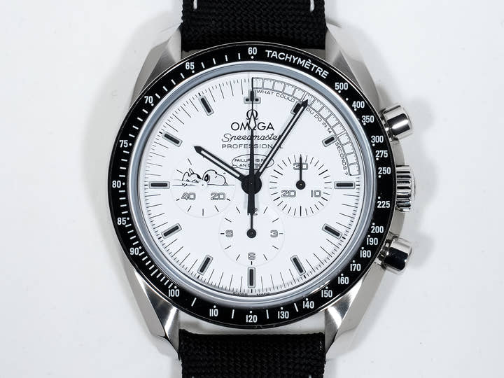 オメガ スピードマスター スヌーピー Ref.311.32.42.30.04.003 SS ホワイト文字盤 美品 7jtkrwtv