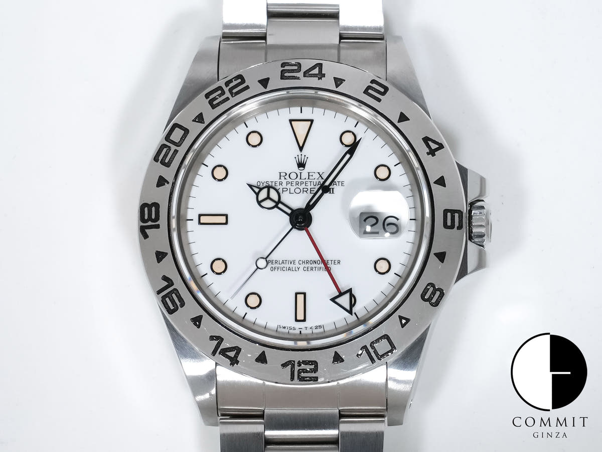 Rolex Explorer II Ref. 16550 Stainless Steel White Dial