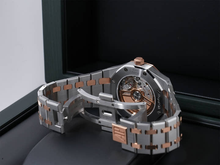 オーデマピゲ ロイヤルオーク Ref.77450SR.OO.1361SR.03 ステンレススチール/ピンクゴールド グレー文字盤