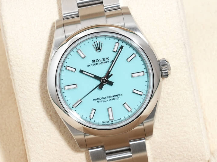 ロレックス オイスターパーペチュアル31 Ref.277200 ステンレススチール ターコイズ文字盤