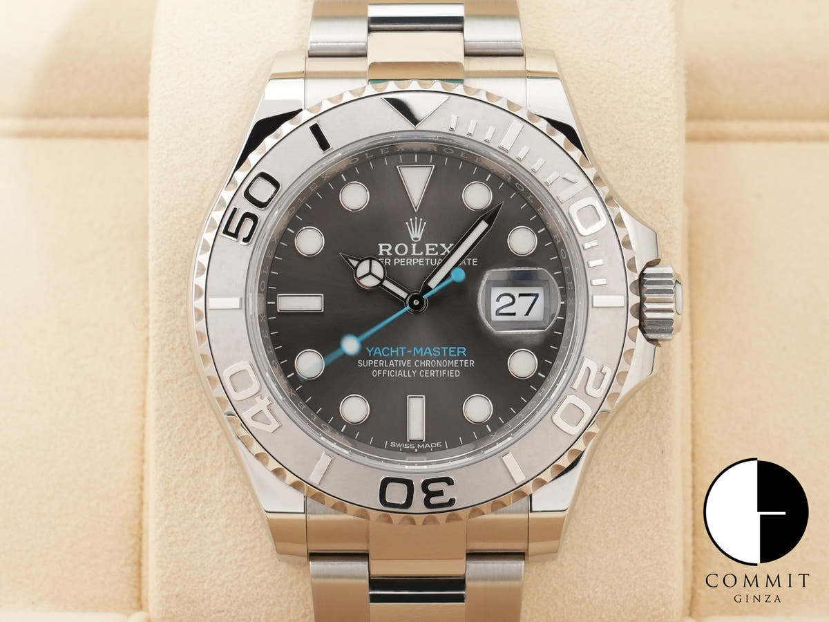 ロレックス ヨットマスター40 Ref.116622 ステンレススチール/プラチナ ダークロジウム文字盤 中古 jcdubeco