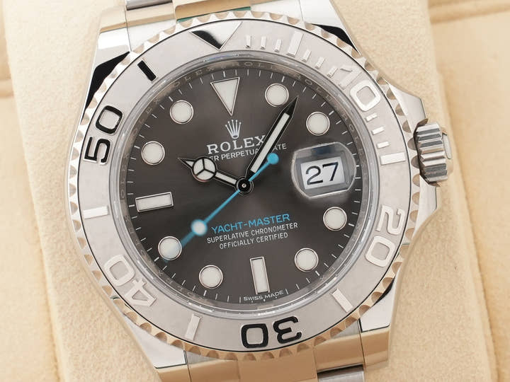 ロレックス ヨットマスター40 Ref.116622 ステンレススチール/プラチナ ダークロジウム文字盤 中古 jcdubeco
