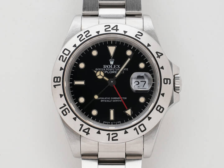 ロレックス エクスプローラーII Ref.16570 ステンレススチール ブラック文字盤