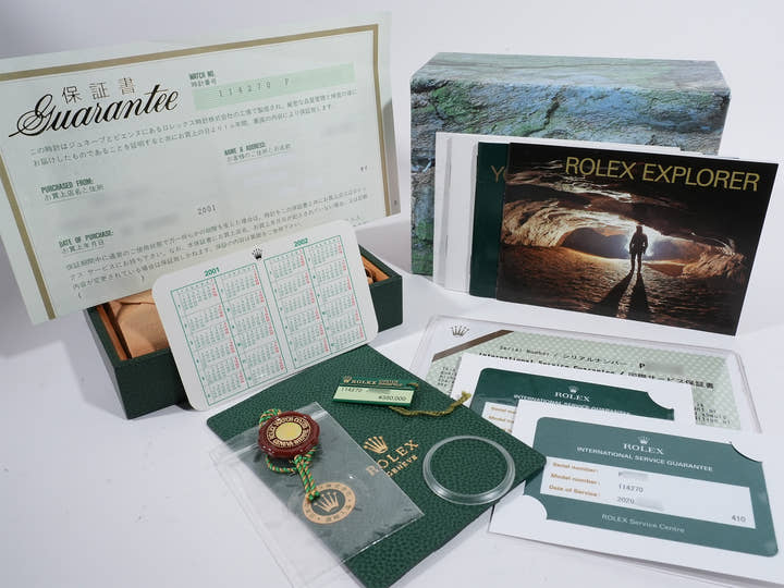 ロレックス エクスプローラーI Ref.114270 ステンレススチール ブラック文字盤