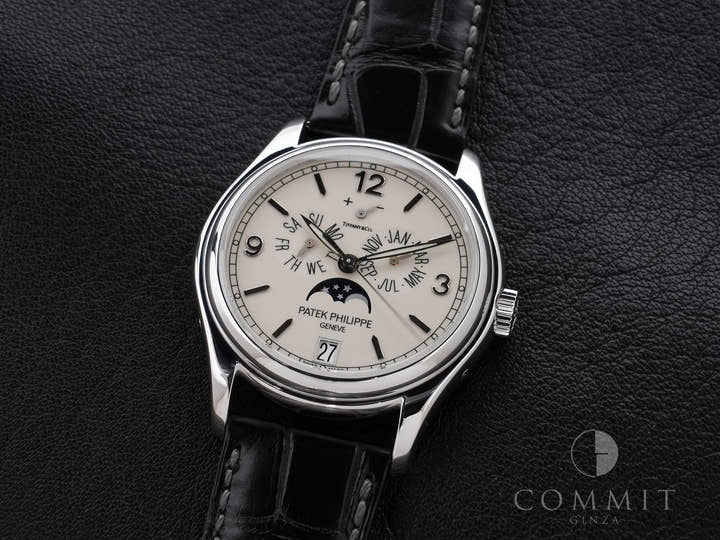パテックフィリップ アニュアルカレンダー ムーンフェイズ TIFFANY&CO. Ref.5146G-001 ホワイトゴールド アイボリー文字盤