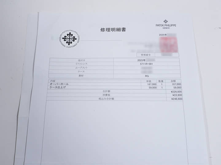 パテックフィリップ ノーチラス Ref.5711R-001 ローズゴールド ブラウン文字盤