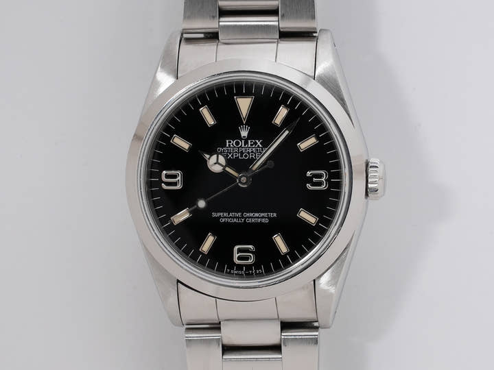ロレックス エクスプローラーI Ref.14270 ステンレススチール ブラック文字盤