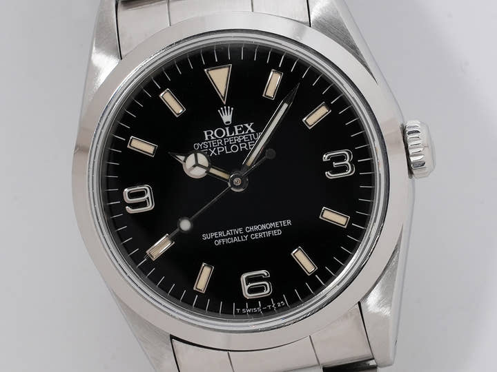 ロレックス エクスプローラーI Ref.14270 ステンレススチール ブラック文字盤