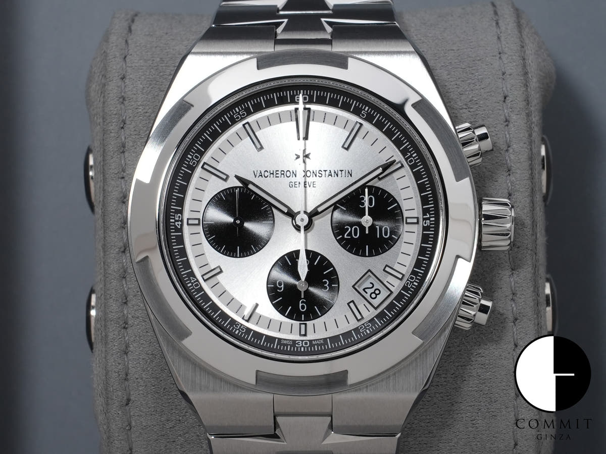 ヴァシュロンコンスタンタン オーヴァーシーズ クロノグラフ Ref.5520V/210A-B686 SS シルバー文字盤 美品 5imdq9bw