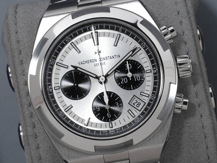 ヴァシュロンコンスタンタン オーヴァーシーズ クロノグラフ Ref.5520V/210A-B686 SS シルバー文字盤 美品 5imdq9bw