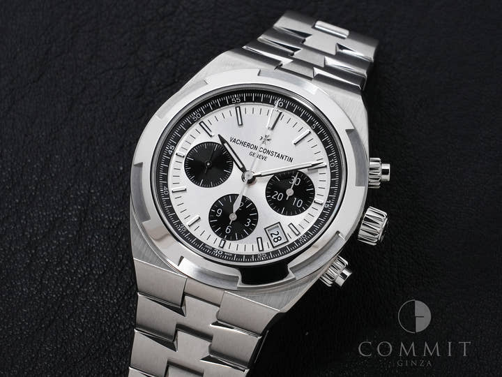 ヴァシュロンコンスタンタン オーヴァーシーズ クロノグラフ Ref.5520V/210A-B686 SS シルバー文字盤 美品 5imdq9bw