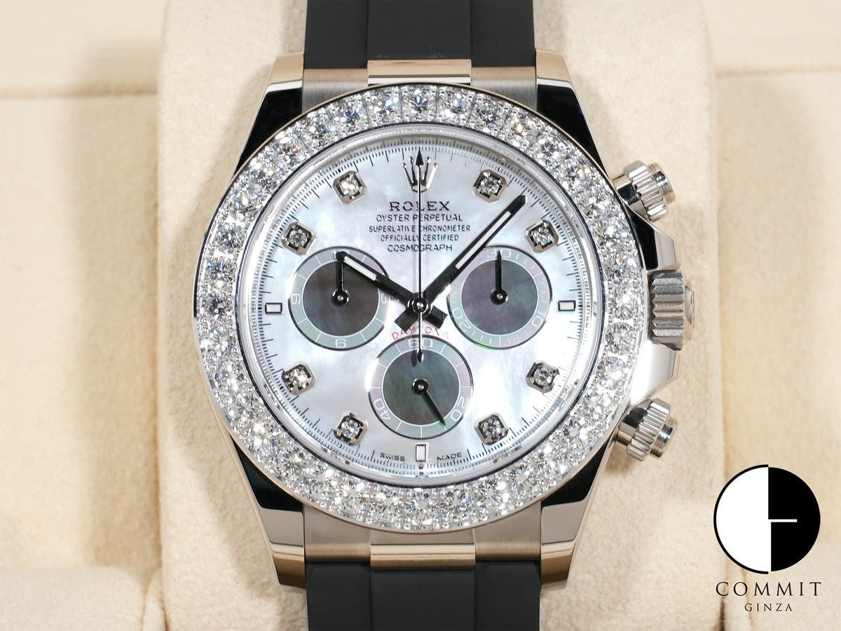 ロレックス デイトナ Ref.126589RBR ホワイトゴールド マザーオブパールxホワイト/ブラック文字盤