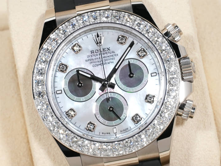 ロレックス デイトナ Ref.126589RBR ホワイトゴールド マザーオブパールxホワイト/ブラック文字盤