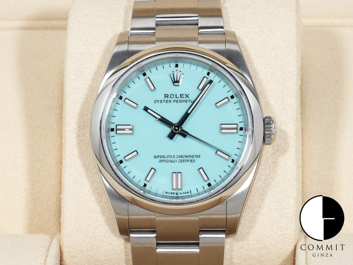ロレックス オイスターパーペチュアル36 Ref.126000 ステンレススチール ターコイズ文字盤