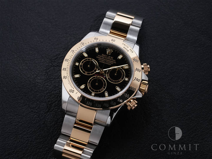 Rolex Daytona Ref. 116523 Stainless Steel/Yellow Gold Black Dial