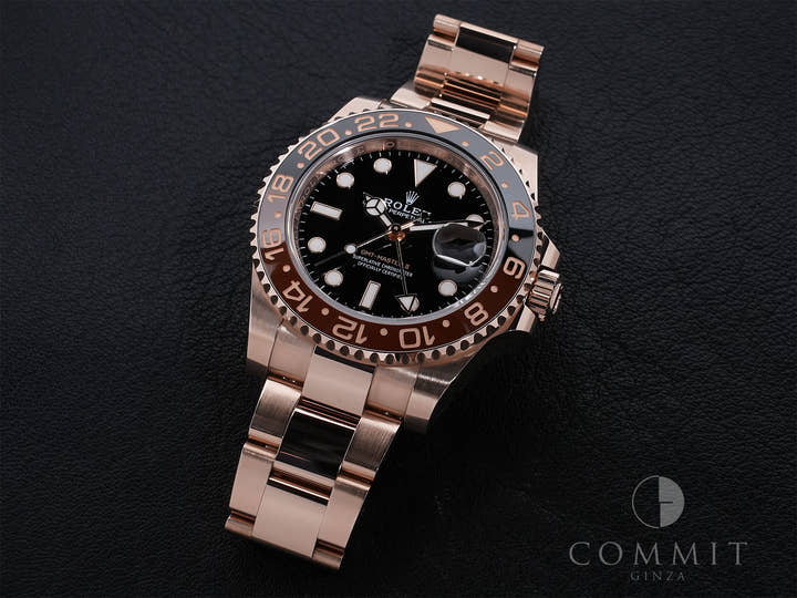 Rolex GMT-Master II Ref. 126715CHNR Everose Gold Black Dial