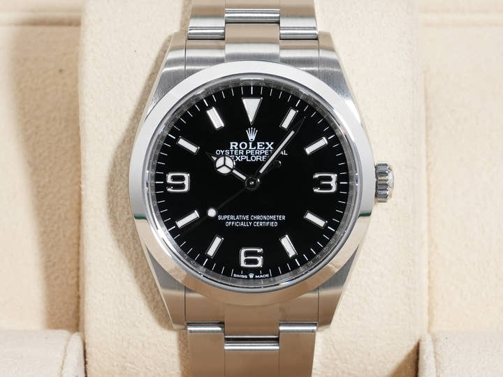 Rolex Explorer 36 Ref. 124270 Stainless Steel Black Dial