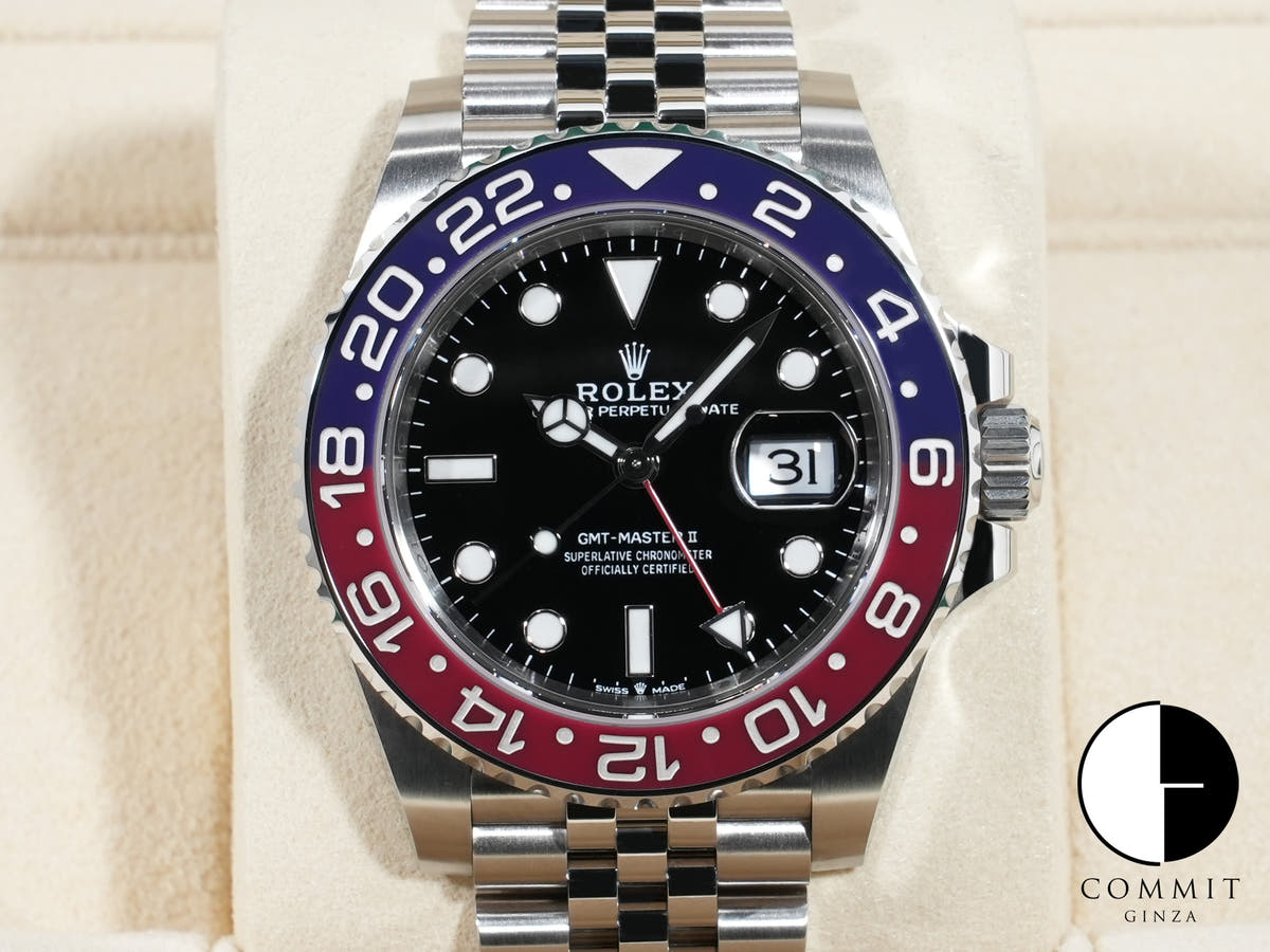 ロレックス GMTマスターII Ref.126710BLRO ステンレススチール ブラック文字盤 ジュビリーブレスレット
