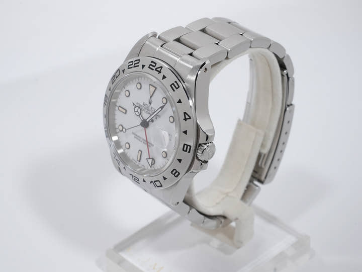 ロレックス エクスプローラーII Ref.16550 ステンレススチール ホワイト文字盤