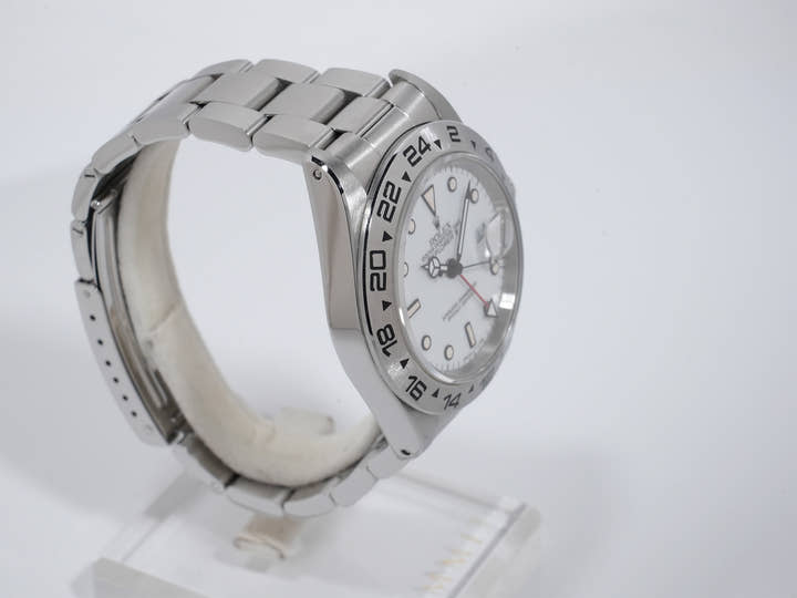 ロレックス エクスプローラーII Ref.16550 ステンレススチール ホワイト文字盤