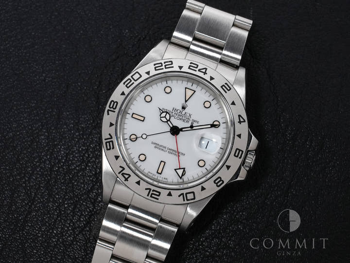 ロレックス エクスプローラーII Ref.16550 ステンレススチール ホワイト文字盤