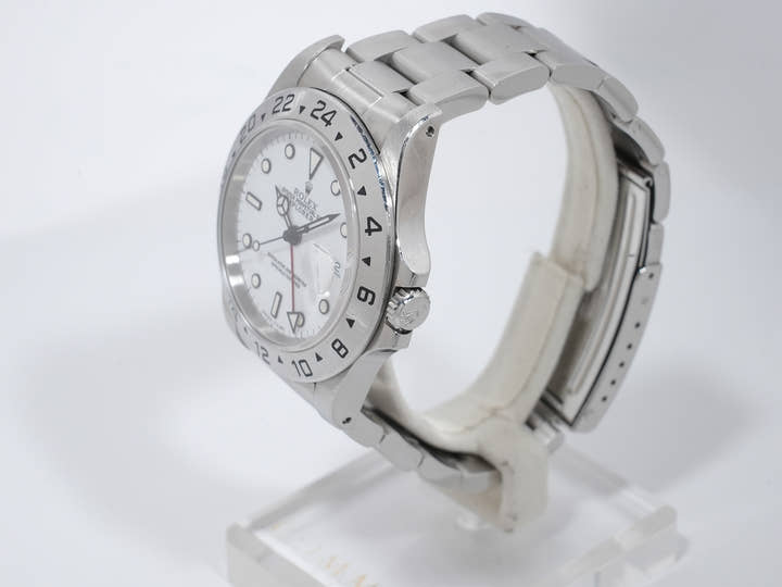 ロレックス エクスプローラーII Ref.16570 ステンレススチール ホワイト文字盤