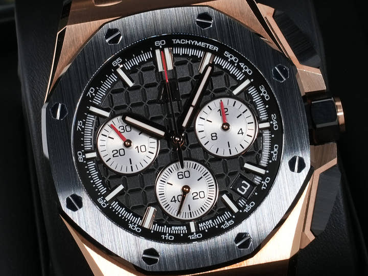 Audemars Piguet Royal Oak Offshore Chronograph Ref. 26420RO.OO.A002CA.01 Pink Gold Black Dial