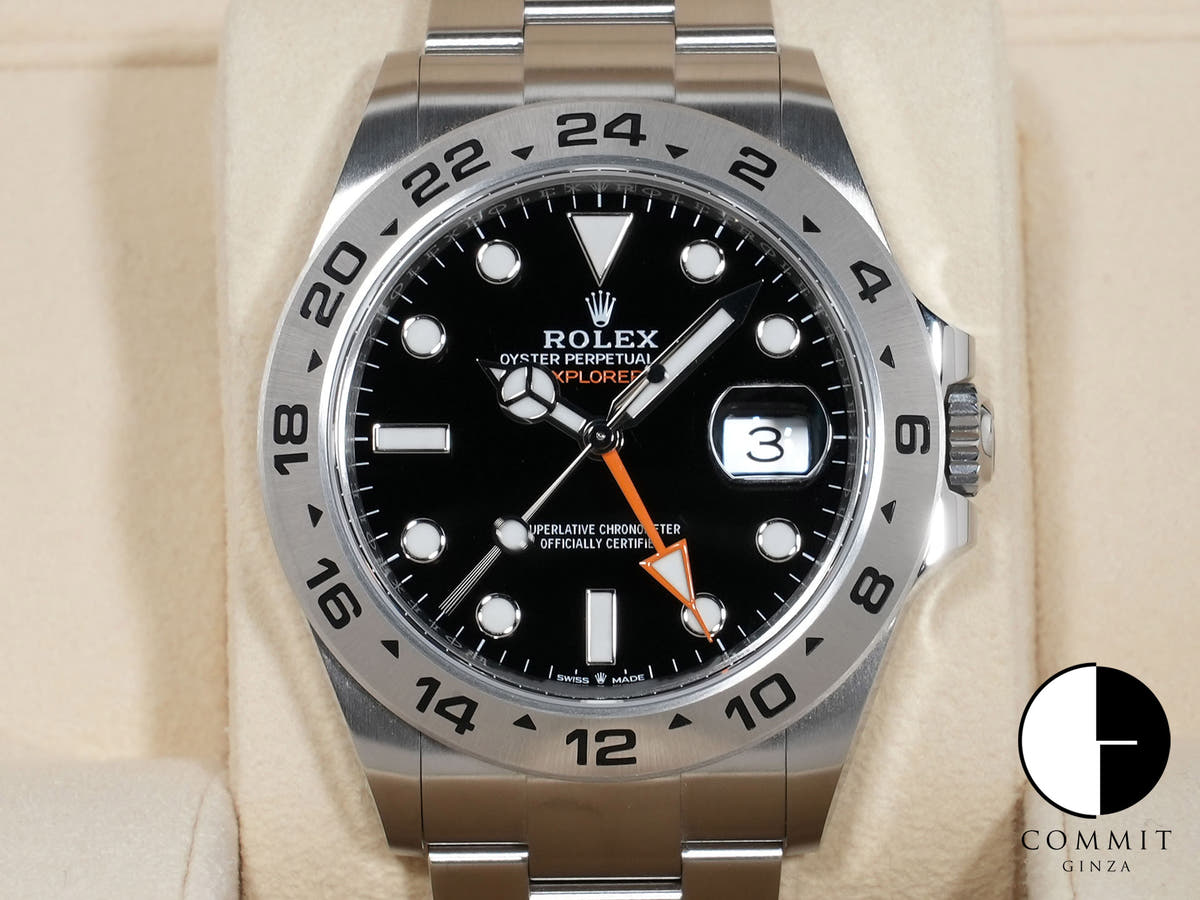 ロレックス エクスプローラーII Ref.226570 ステンレススチール ブラック文字盤