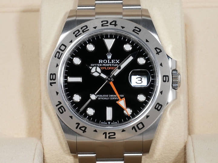 ロレックス エクスプローラーII Ref.226570 ステンレススチール ブラック文字盤