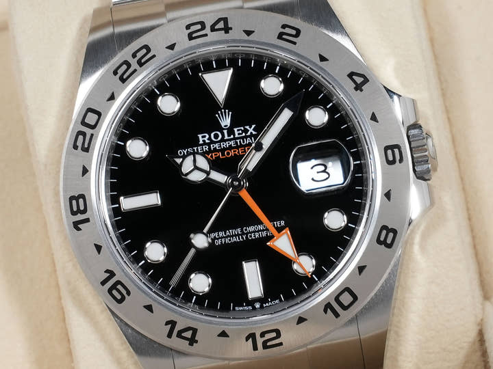 ロレックス エクスプローラーII Ref.226570 ステンレススチール ブラック文字盤