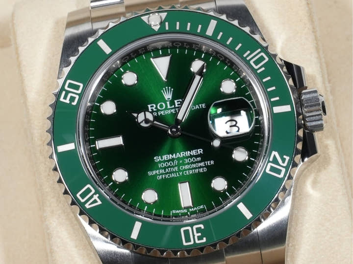 ロレックス サブマリーナー デイト Ref.116610LV ステンレススチール グリーン文字盤