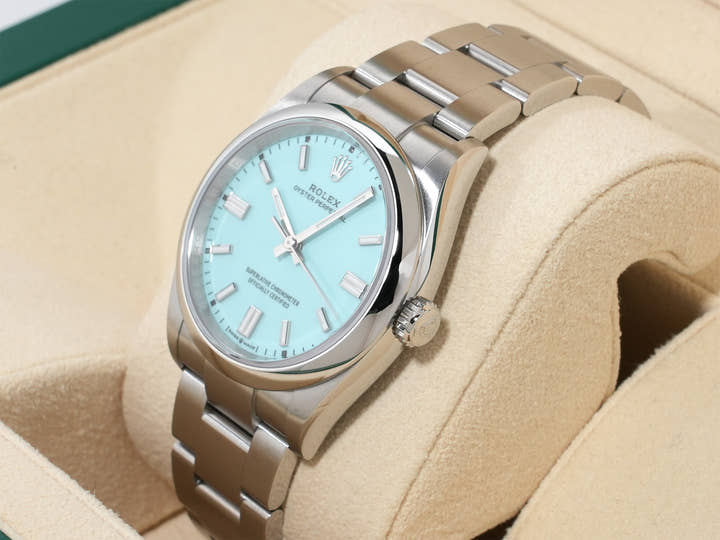 Rolex Oyster Perpetual 36 Ref. 126000 Stainless Steel Turquoise Dial