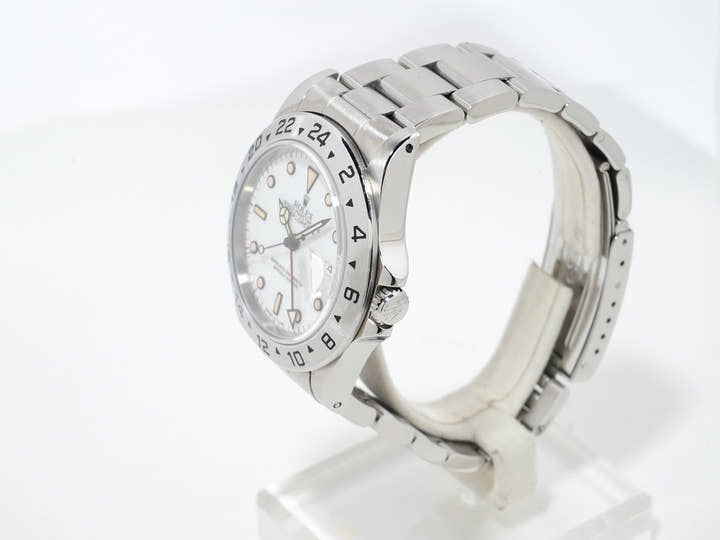 ロレックス エクスプローラーII Ref.16570 ステンレススチール ホワイト文字盤